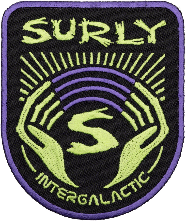 Surly Intergalactic Patch: Black/Purple/Green 