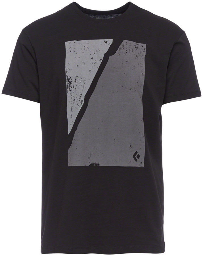 Black Diamond Block Print Mountain Tee - Black, Men's, Small 