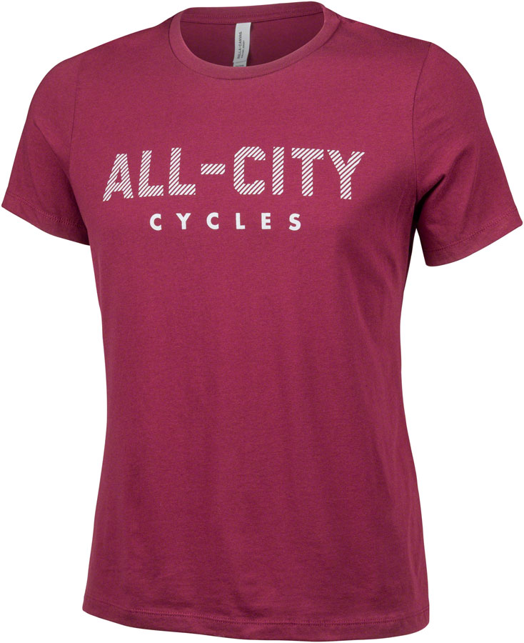 All-City Logowear Men's T-shirt - Maroon, Gray, Small 