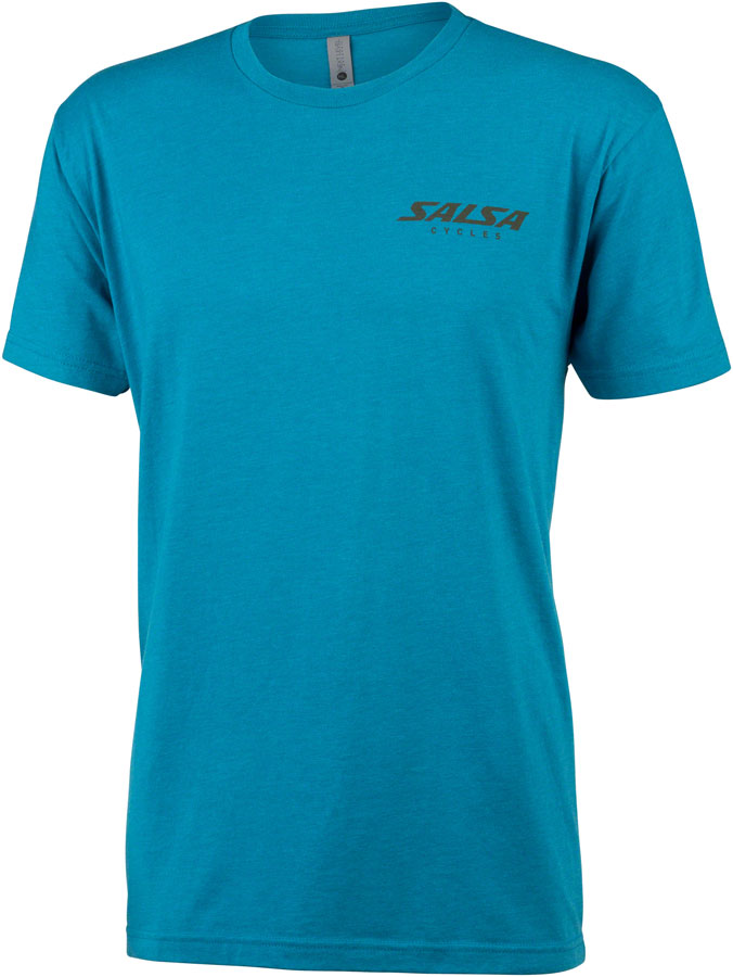 Salsa Lone Pine Men's T-Shirt - Teal, Small 