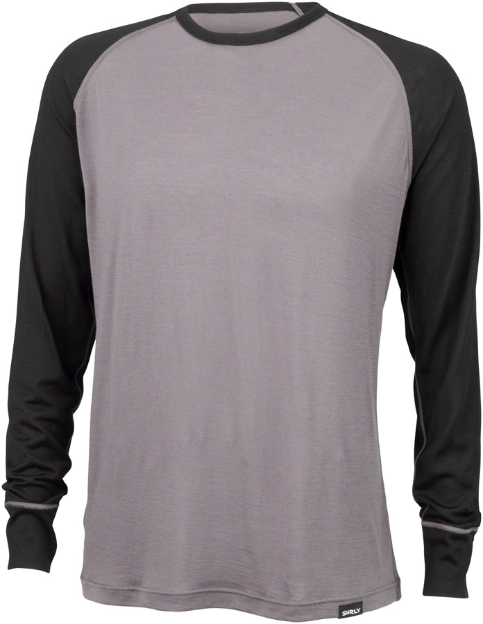 Surly Merino Raglan T-Shirt - Gray/Black XL 