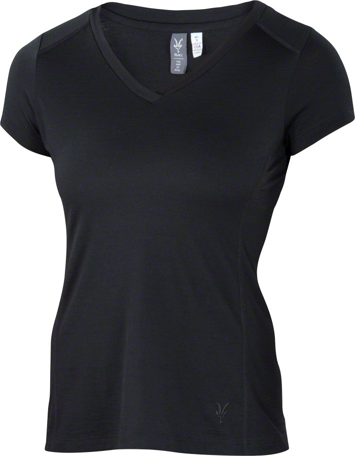 Ibex Women's All Day Short Sleeve T-Shirt: Black MD 