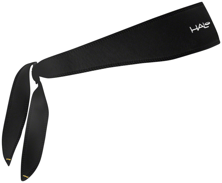 Halo I Tie Headband: Black. 