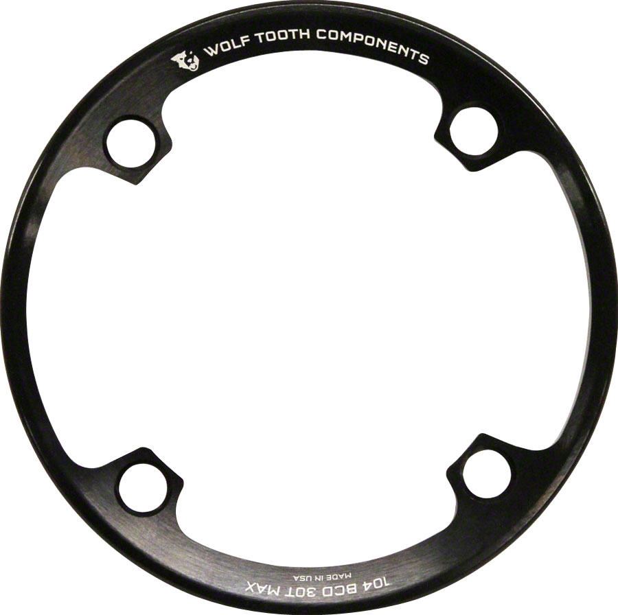 Wolf Tooth Bash Guard: for 104 BCD Cranks, fits 26T - 30T Chainrings