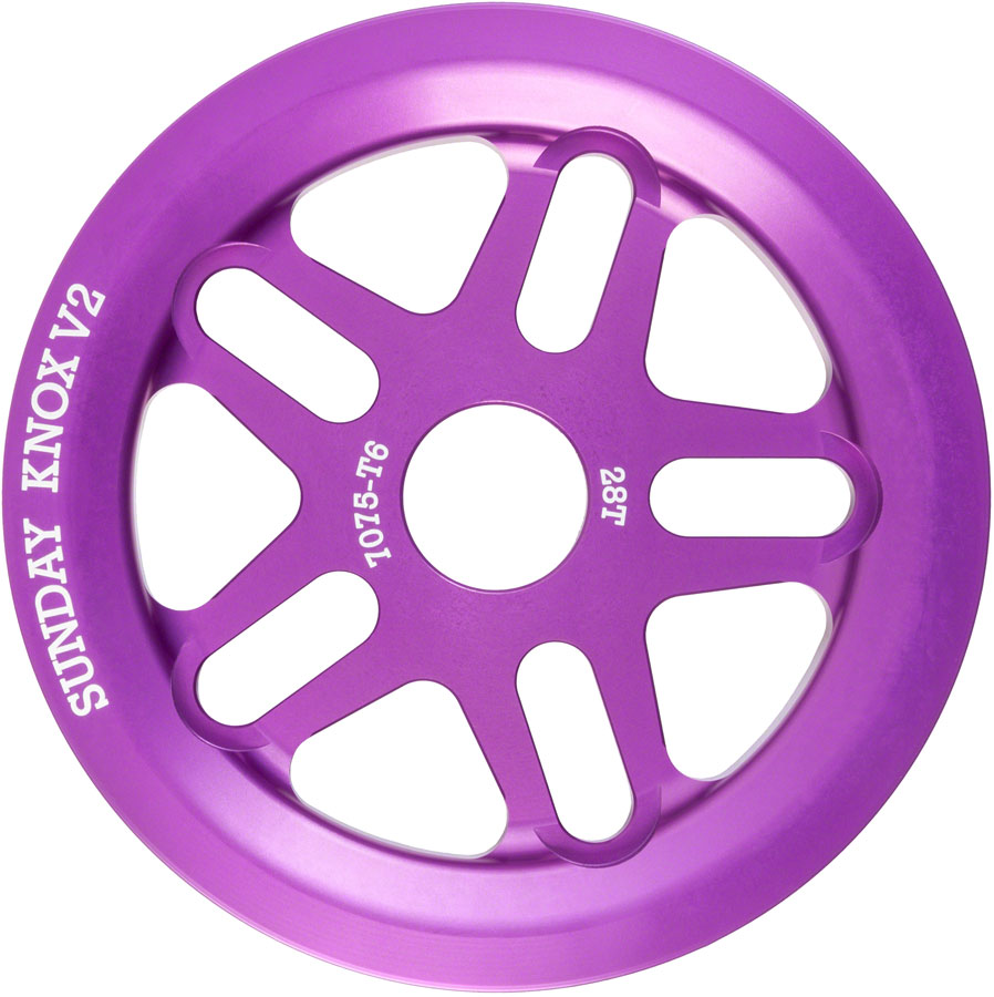 Sunday Knox V2 Sprocket - 28t, Anodized Purple 