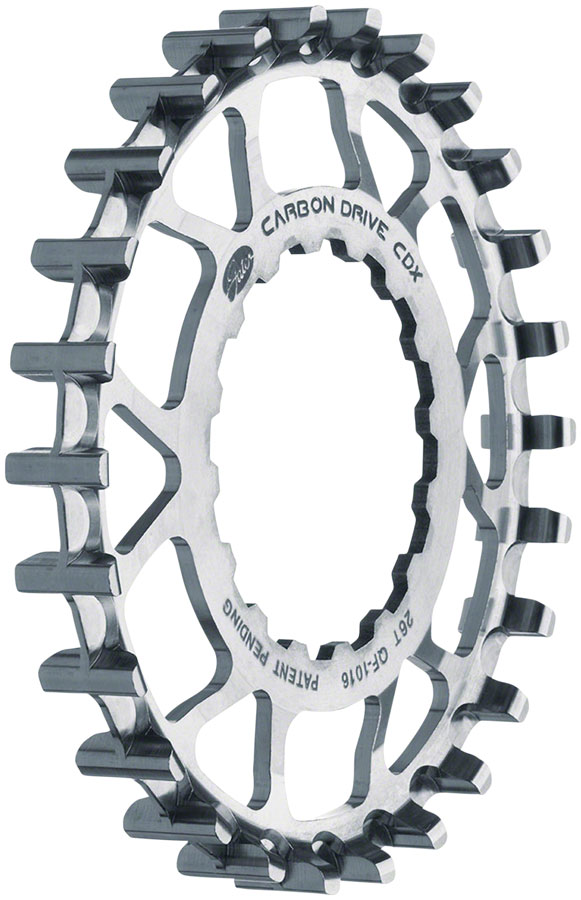 Gates Carbon Drive CDX CenterTrack Front Sprocket - 26t, For Bosch GEN 2, Silver