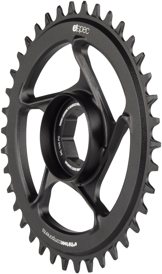 e*thirteen e*spec Aluminum Direct Mount Chainring 38t for Brose S Mag, Black 