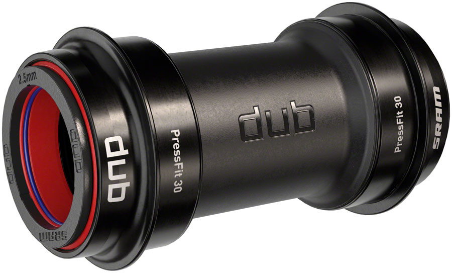 SRAM DUB Wide PressFit30 Ceramic Bottom Bracket - PF30 68/73mm, 73 Road-Wide, Black 