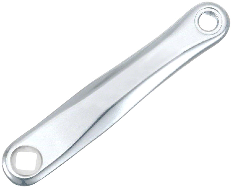 Samox SAC08 Left Crank Arm - 175mm, JIS Diamond Taper Spindle Interface, Forged Aluminum, Spindle Bolt Sold Separate, Silver