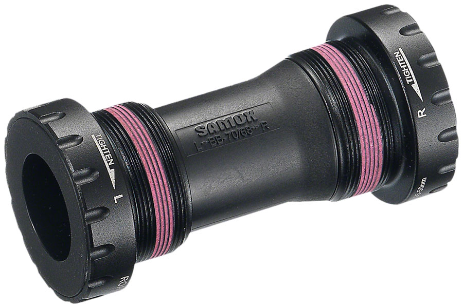 Samox English Bottom Bracket - English (BSA), 68/73mm, For 24mm Spindle, External, Black (10%Off)