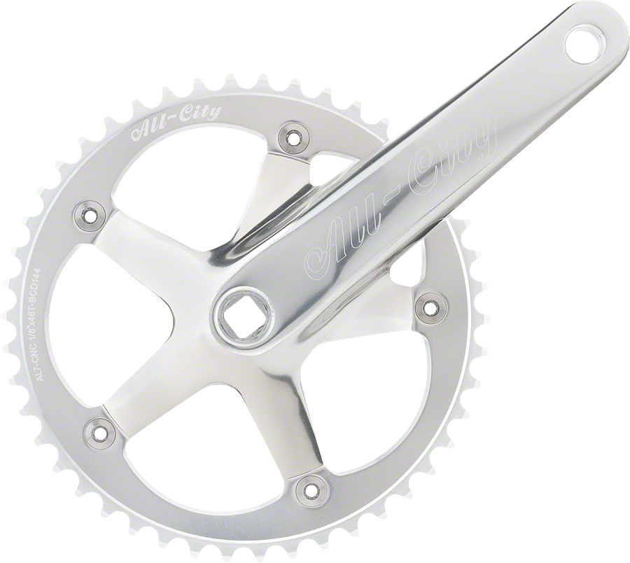All-City 612 Track Crankset - 170mm, Single Speed, 46t, 144 BCD, Square Taper JIS Spindle Interface, Silver








    
    

    
        
        
        
            
                (20%Off)
            
        
    
