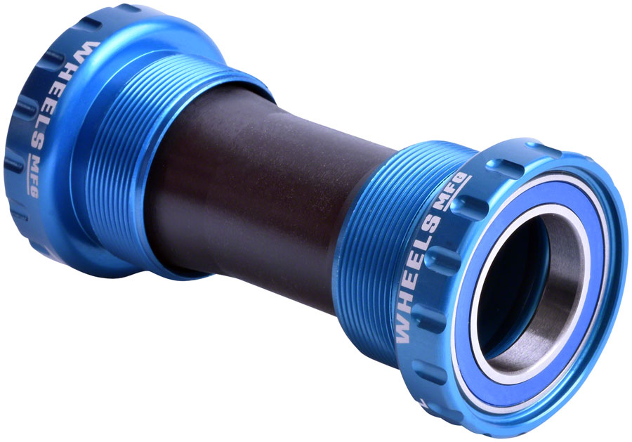 Wheels Manufacturing BSA Bottom Bracket - Shimano Hollowtech II Spindle, ABEC 3, Teal