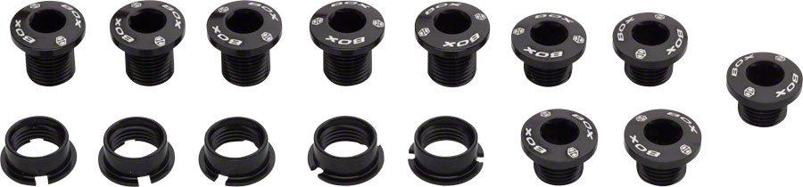 BOX One Chainring Bolts -  Chromoly, Black, 15 Pieces






