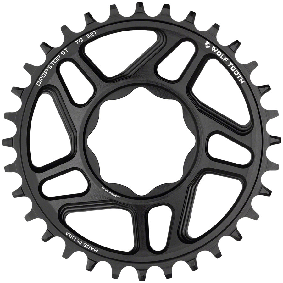 Wolf Tooth Trek TQ Direct Mount Chainring - Drop-Stop ST, 30T, Black 