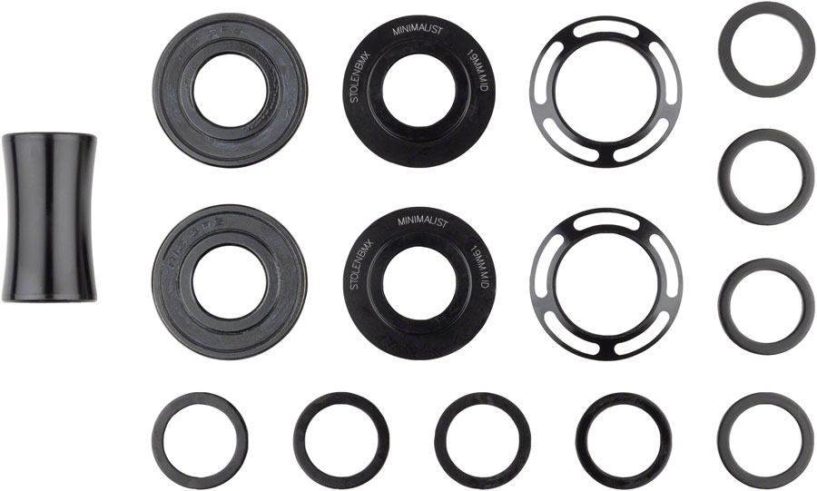 Stolen Minimalist Bottom Bracket - Mid, 19mm, Black