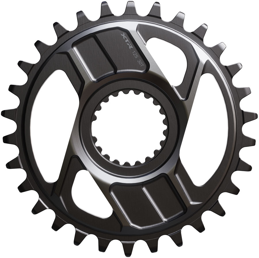 Shimano XTR SM-CRM96 1x Direct Mount Chainring - 30t, Shimano Direct Mount, For 12-Speed HG+ Chain, Fits M9200 and M9220 Crank, Dark Gray