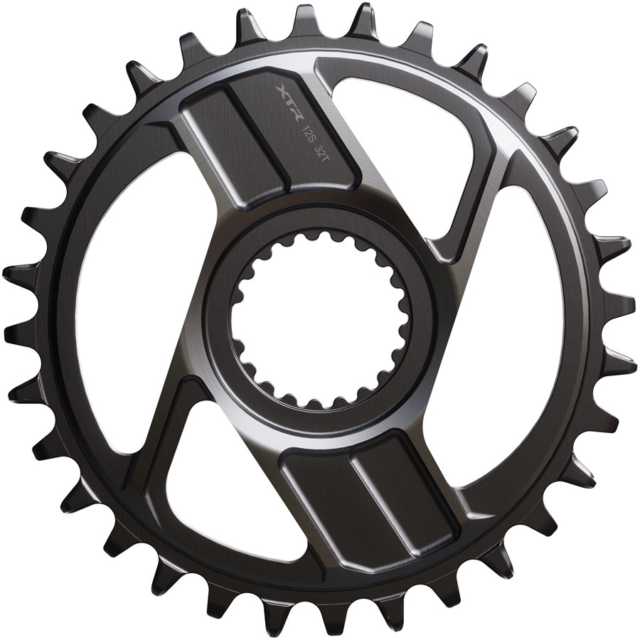 Shimano XTR SM-CRM96 1x Direct Mount Chainring - 32t, Shimano Direct Mount, For 12-Speed HG+ Chain, Fits M9200 and M9220 Crank, Dark Gray