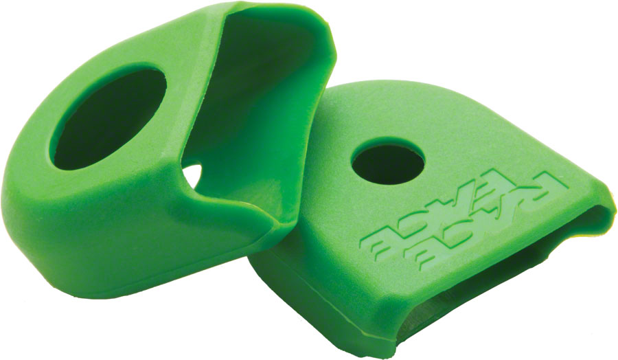 RaceFace Crank Boots: For Carbon Cranks, 2-Pack Green | Bikeparts.Com