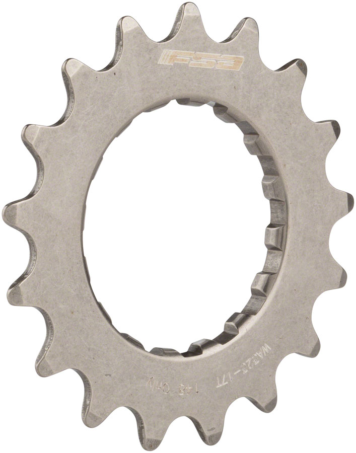 Full Speed Ahead WA323 eBike Sprocket for GEN 2 Bosch - 17t, 2.5mm Offset, Stainless Steel, Polished Silver 