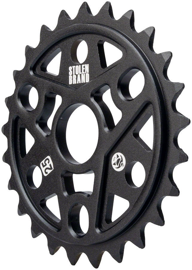 Stolen Sumo III Sprocket - 25t, 6.0mm Thickness, Aluminum, Black