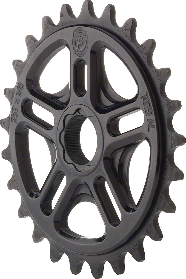 Profile Racing Spline Drive Sprocket, 25t Black for 19mm 48 Spline Spindles