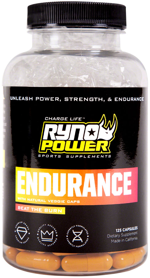 Ryno Power Endurance Supplement - 25 Servings, 125 capsules 