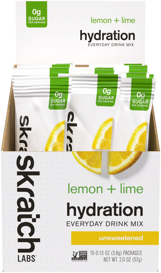 Skratch Labs Everday Drink Mix - Lemon Lime, Single Serving 15-Pack