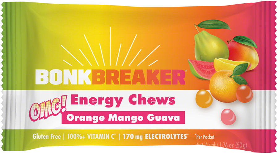 Bonk Breaker Energy Chews - OMG Orange/Mango.Guava, Box of 10 Packs