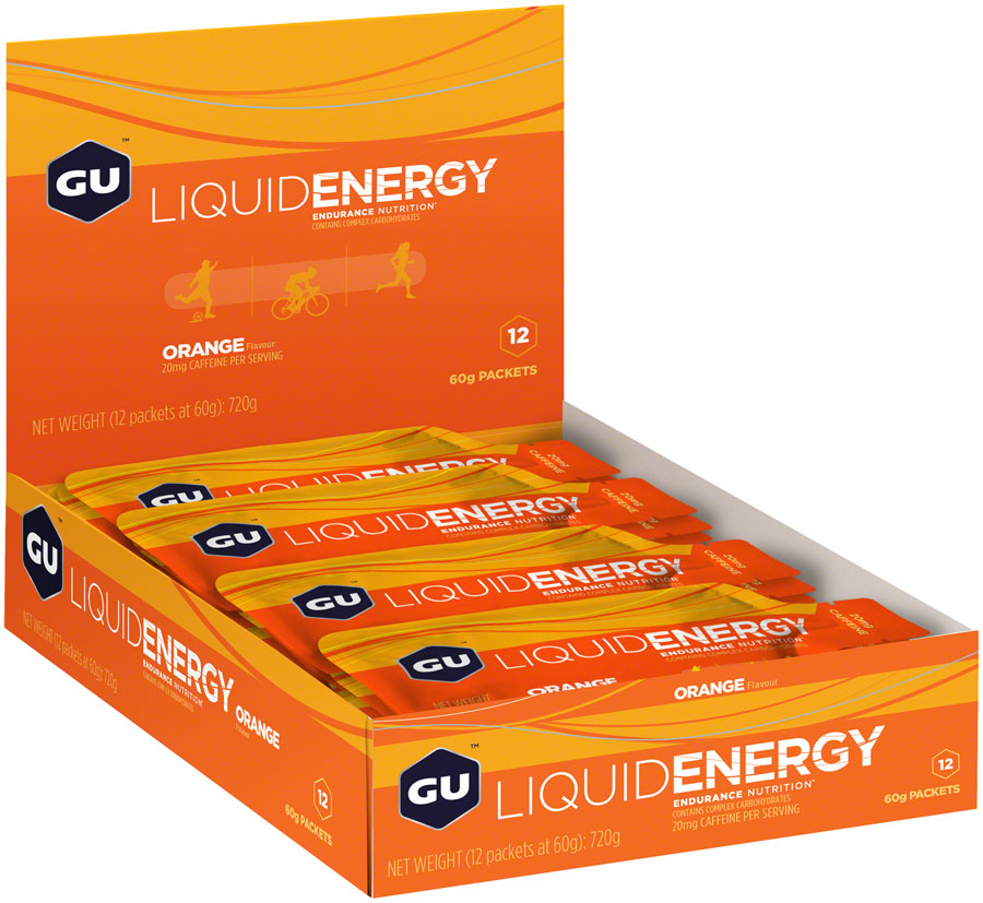 GU Liquid Energy Gel - Orange, Box of 12