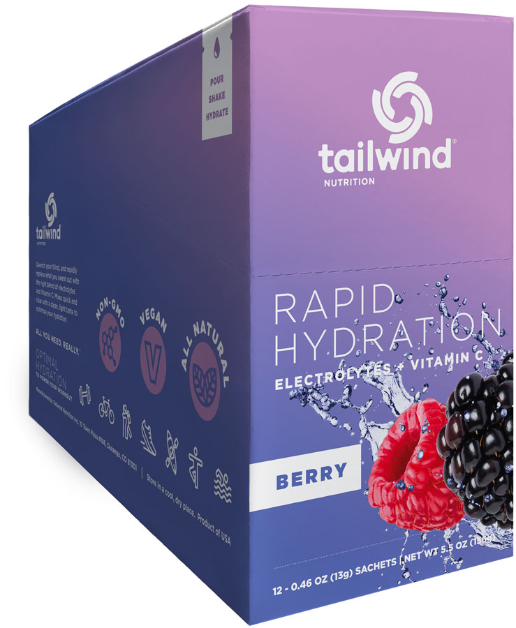 Tailwind Rapid Hydration Berry - Box of 12 Single Servings