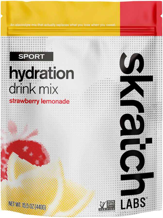 Skratch Labs Hydration Sport Drink Mix - Strawberry Lemonade, 20 -Serving Resealable Pouch