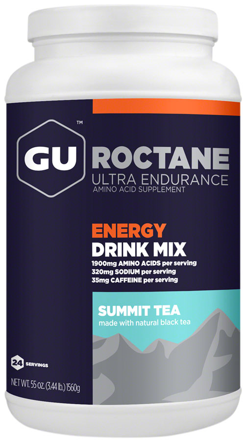 GU Roctane Energy Drink Mix - Summit Tea, 24 Serving Canister