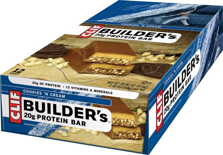 Clif Builder's Bar: Cookies 'n' Cream Box of 12