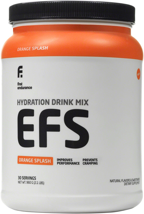 First Endurance EFS Drink Mix - Orange Splash, 30 Serving Canister
