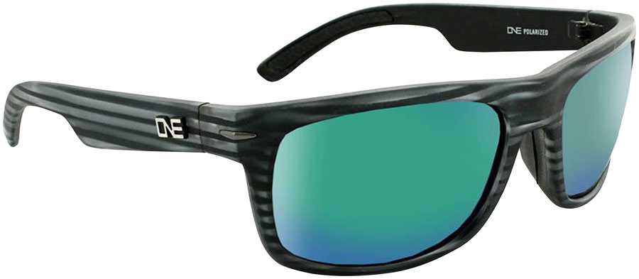 ONE Timberline Polarized Sunglasses: Matte Driftwood Gray with Polarized Smoke Green Mirror Lens