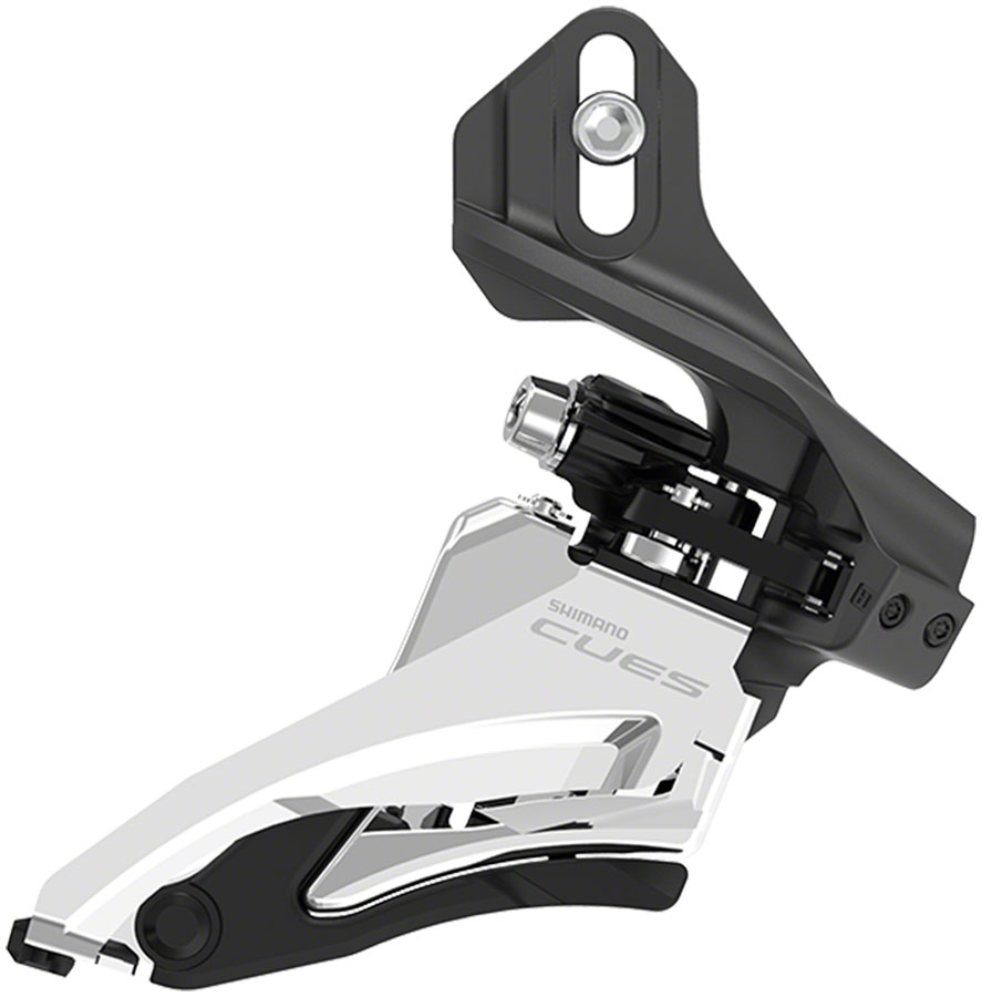 Shimano CUES FD-U6000-D Front Derailleur - 10/11-Speed, Double, Side Swing, Direct Mount, 36/40t Max, Black/Silver