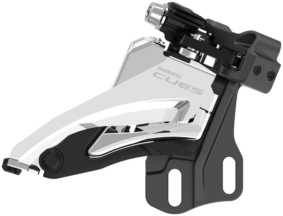 Shimano CUES FD-U6000-E Front Derailleur - 10/11-Speed, Double, Side Swing, E-Type Mount (W/O BB Bracket Plate), 36/40t Max, Black/Silver (15%Off)