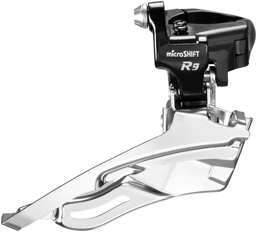 microSHIFT R9-B Triple Front Derailleur - 9-Speed, Triple, For 50/39/30 RIngs, Band Clamp, Shimano Road Compatible