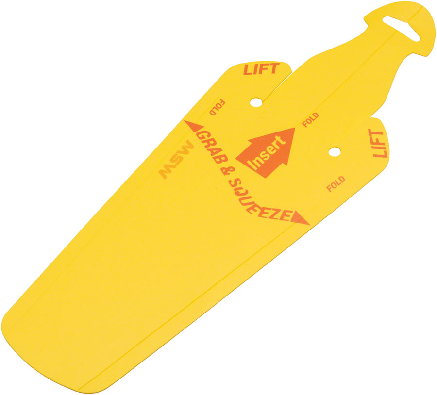 MSW Splashpad Fender - Rear, Yellow 