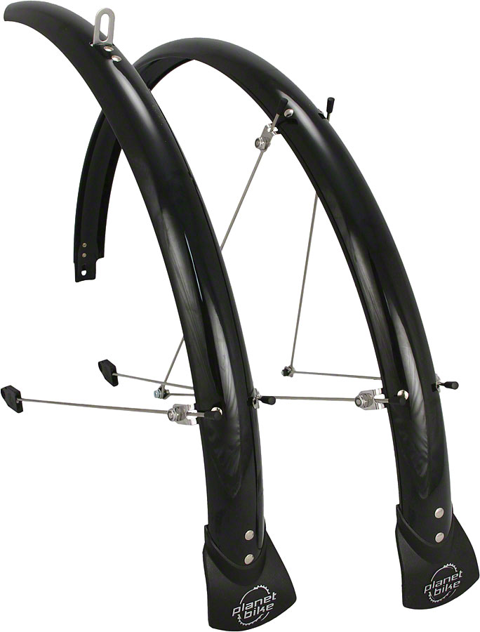 Planet Bike Hardcore 700c x 45 Fender Set: Black (700c x 25-35)