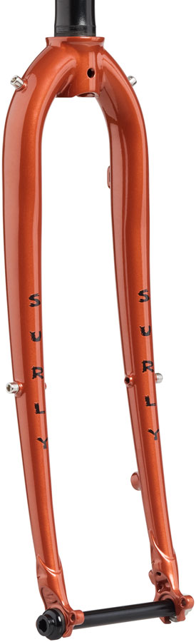 Surly Straggler Thru-Axle Fork - 650b, 390mm, 1-1/8" Straight Steerer, Steel, Shaggy Carpet