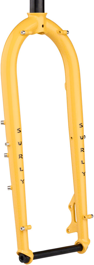 Surly Ice Cream Truck Fork - 26", 15x150mm Thru-Axle, 1-1/8" Straight Steerer, Steel, Warm Cheese