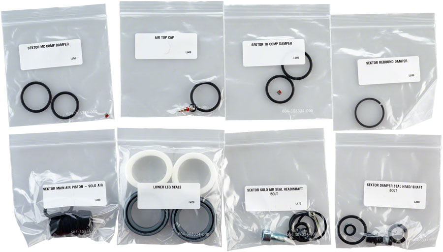 RockShox Full Service Kit for Sektor Gold (includes solo air and damper seals and hardware) (15%Off)