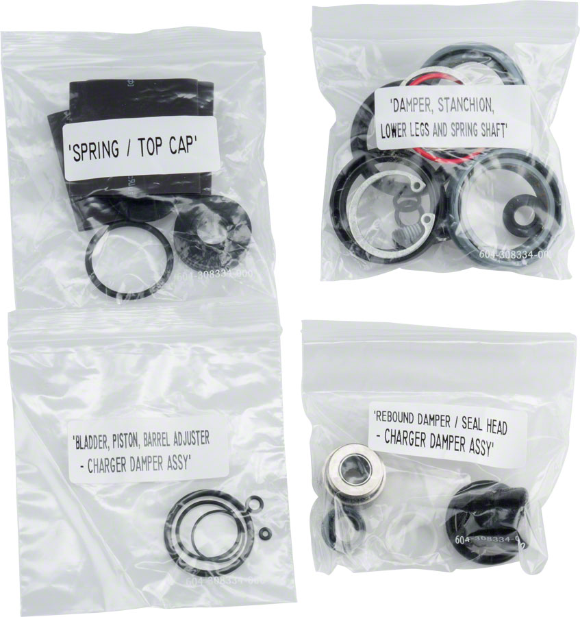 RockShox Fork Service Kit, Full: BoXXer Team, Charger Damper Upgraded, B1 