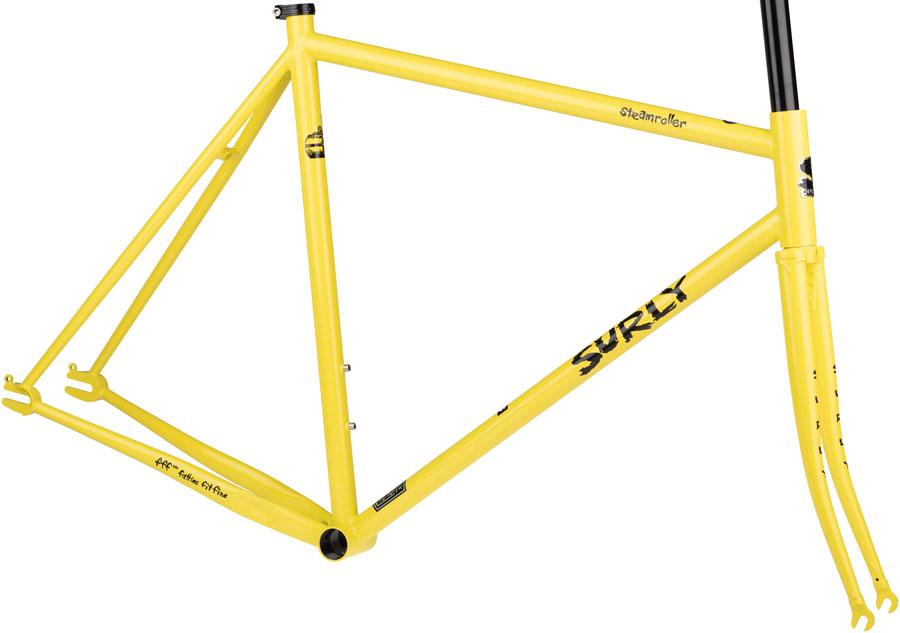 Surly Steamroller Frameset - 700c, Steel, Banana Candy Yellow, 49cm