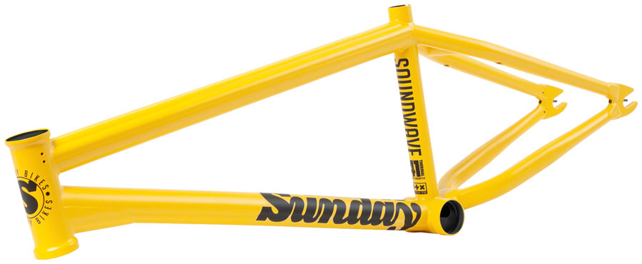 Sunday Soundwave V3 BMX Frame - 20.75" TT, Matte Mustard 