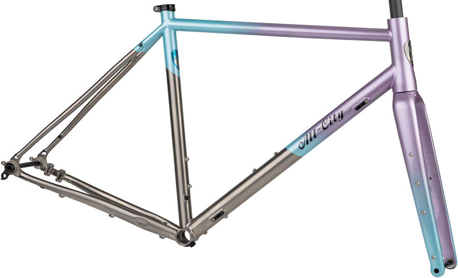 All-City Cosmic Stallion Ti Frameset - 700c/650b, Titanium, Laser Prism, 58cm 