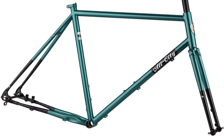 All-City Super Professional Frameset - 700c / 650b, Steel, Night Jade, 46cm 