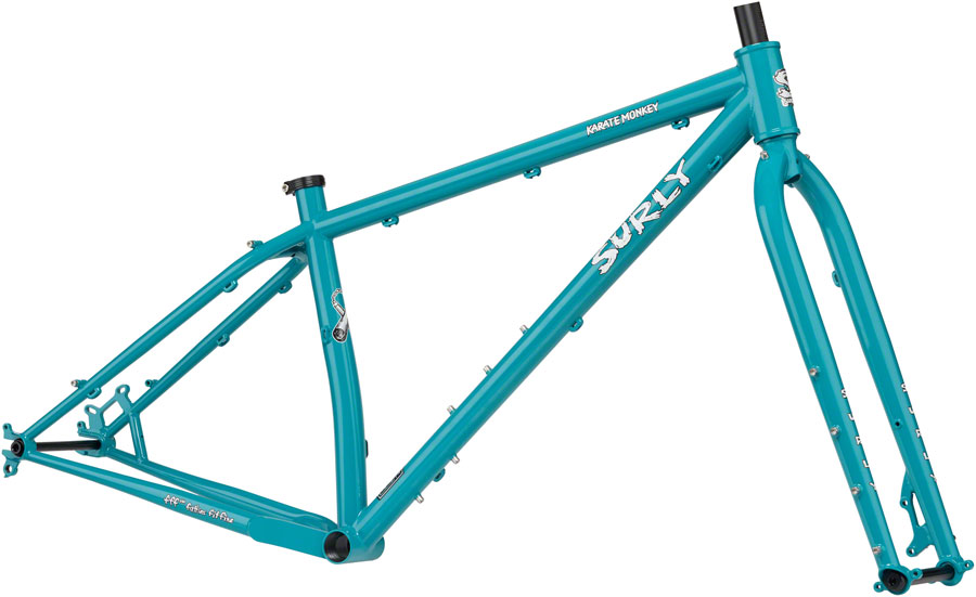 Surly Karate Monkey Frameset - 27.5", Steel, Lost at Sea Blue, Large