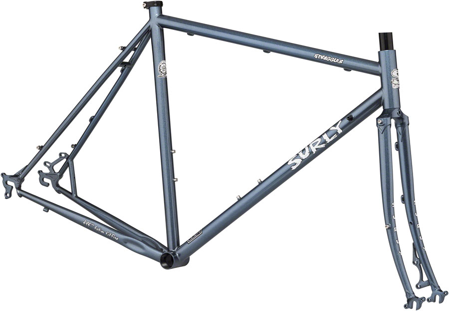 Surly Straggler Frameset - 700c, Steel, Cold Steel Blue, 60cm